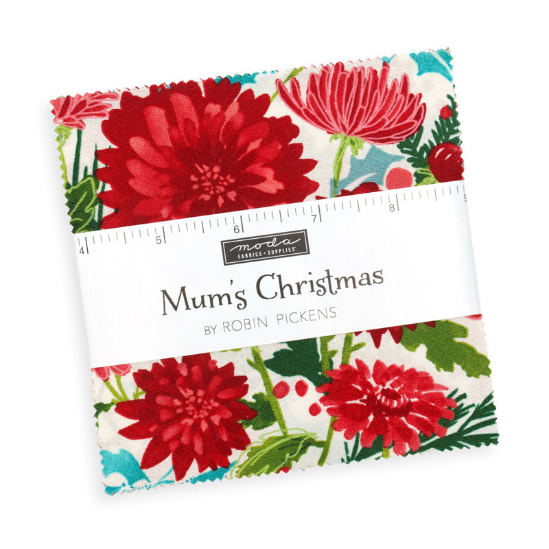 Mums Christmas Charm Packs By Moda - Packs Of 12