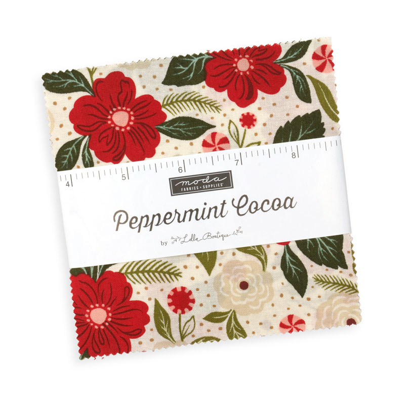 Peppermint Cocoa Charm Packs By Moda - Packs Of 12