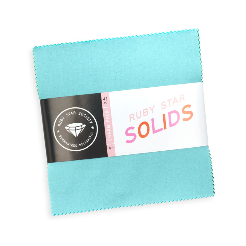 Ruby Star Solids Charm Packs By Moda - Packs Of 12