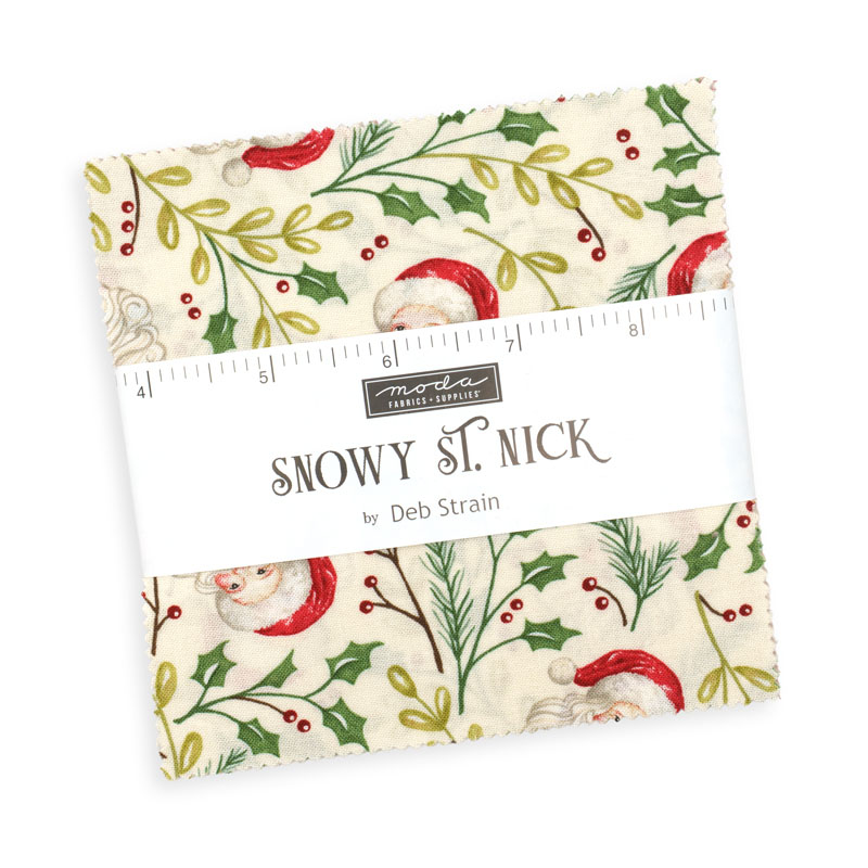 Snowy St Nick Charm Packs By Moda - Packs Of 12