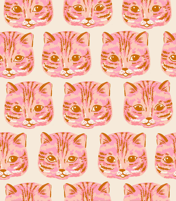 Oops All Cats By Sarah Watts Of Ruby Star Society For Moda - Sorbet