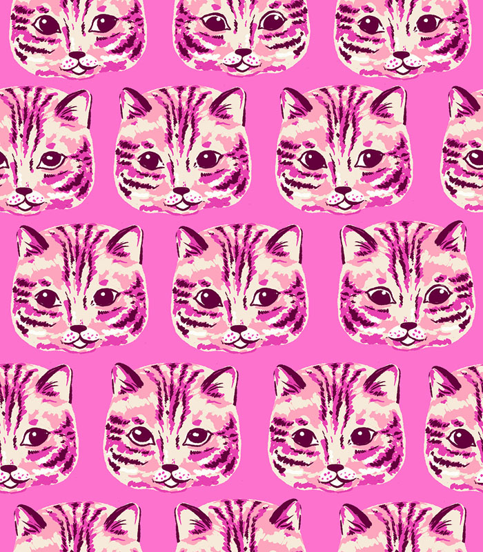 Oops All Cats By Sarah Watts Of Ruby Star Society For Moda - Lipstick