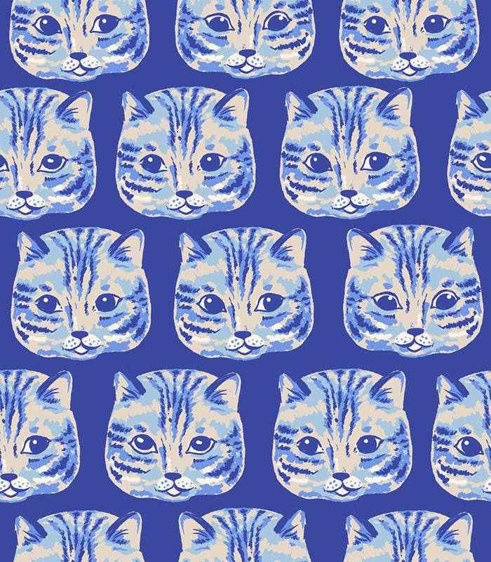 Oops All Cats By Sarah Watts Of Ruby Star Society For Moda - Blue Ribbon