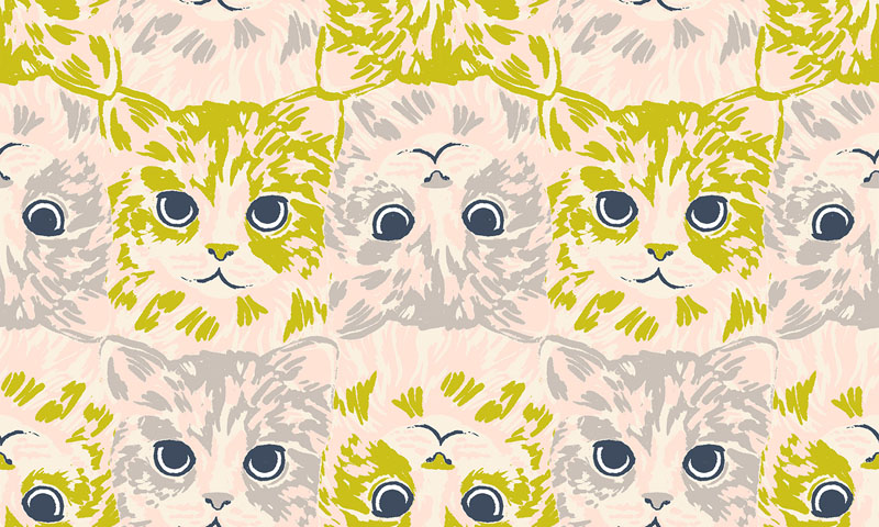 Oops All Cats By Sarah Watts Of Ruby Star Society For Moda - Pistachio