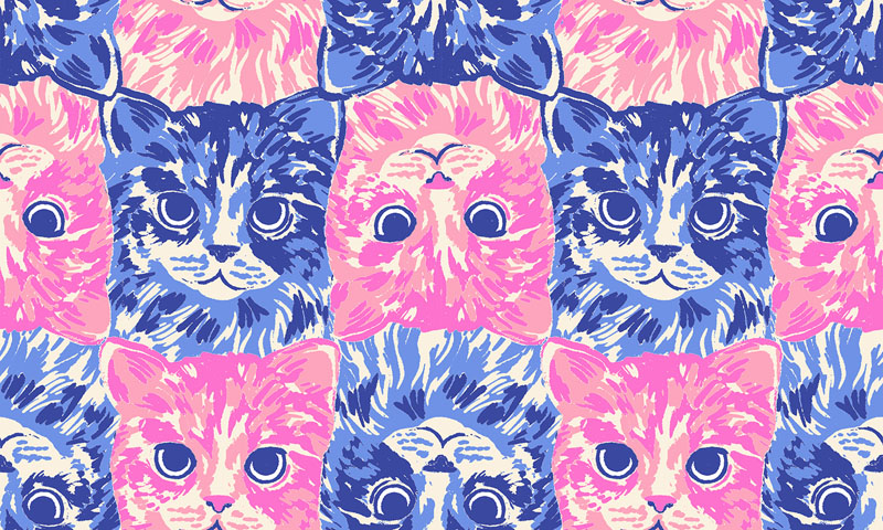 Oops All Cats By Sarah Watts Of Ruby Star Society For Moda - Lindley Blue
